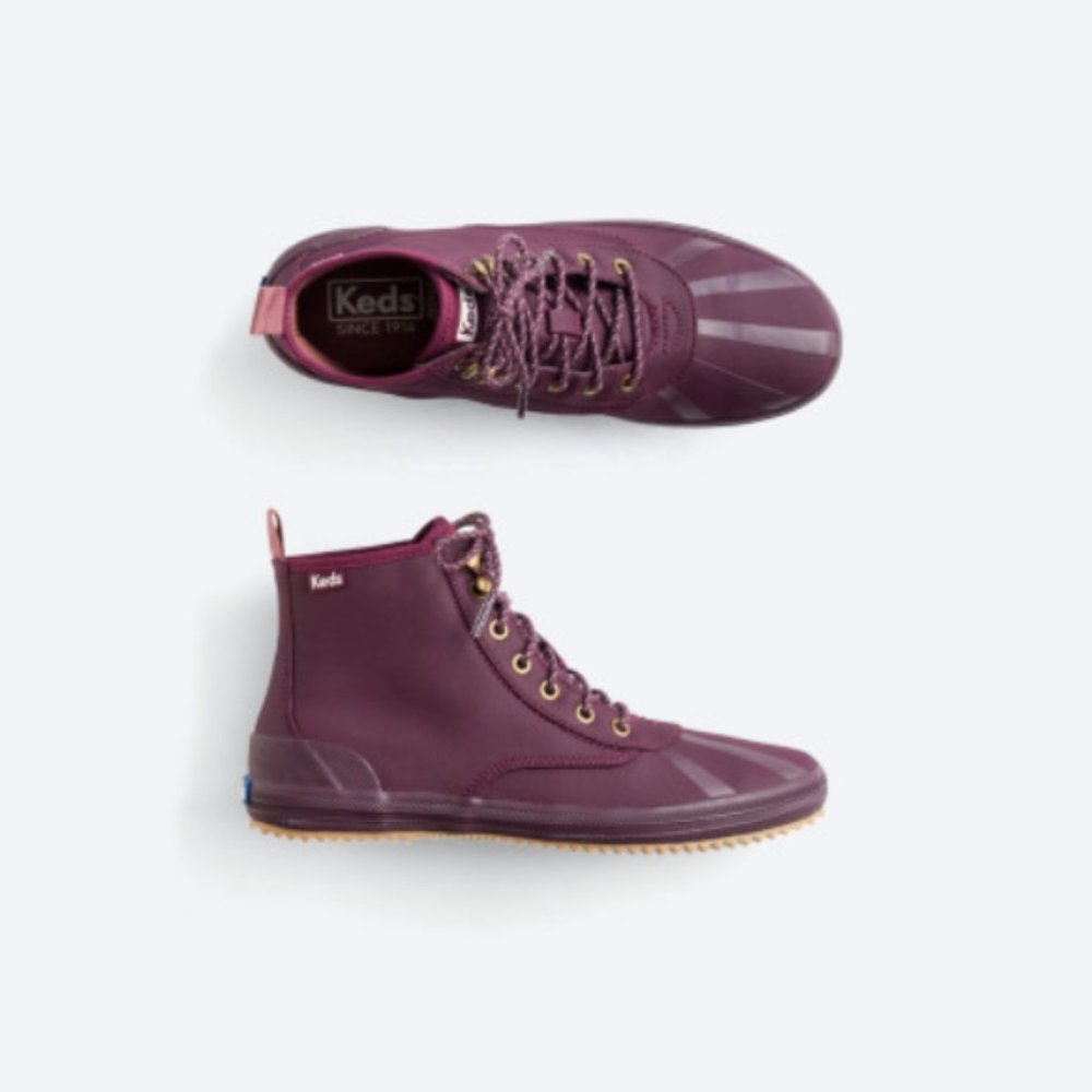 KEDS Scout Splash Weather Resistant Bootie  8.5 | Burgundy